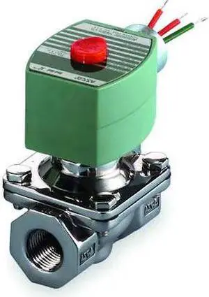 REDHAT 8210G087 Solenoid Valve, 2-Way, 2-Position, Normally Closed, 1/2 in Pipe