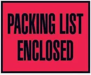 TAPE LOGIC PL402 Tape Logic "Packing List Enclosed" Envelopes, 4 1/2" x 5 1/2",