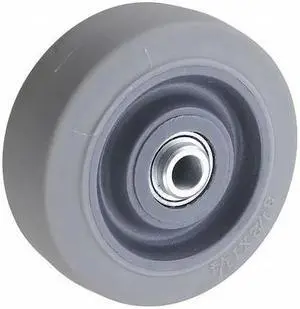 ZORO SELECT 5VT72 Caster Wheel,3-1/2 in.,250 lb,70 Shore A