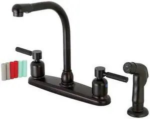 KAISER FB755DKLSP FB755DKLSP 8-Inch Centerset Kitchen Faucet with Sprayer