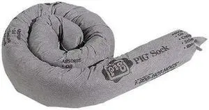 PIG PIG228 Absorbent Boom, Absorbs 30 gal. Universal, PK 40 ,Gray