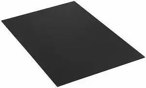 PARTNERS BRAND PCS4848B Plastic Corrugated Sheets, 48" x 48", Black, 10/Bundle