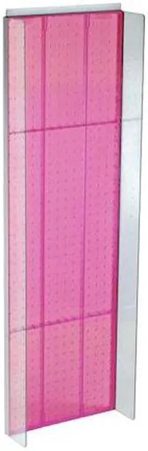AZAR DISPLAYS 700350-PNK 13.5"W x 44"H Pegboard Powerwing Display