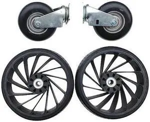 FLEXCART FC-RTWS CasterSet,6in,10in-Dia,Black,400lb,1PK