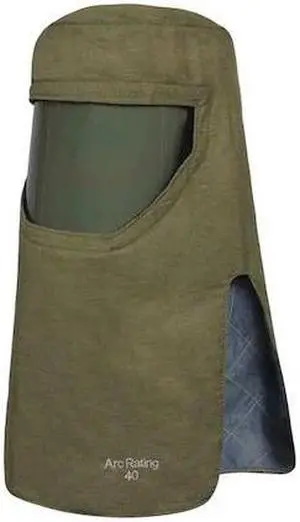 NATIONAL SAFETY APPAREL H65NPQHHATPV-NR Arc Flash Hood, 4 PPE CAT, 40 cal/sq