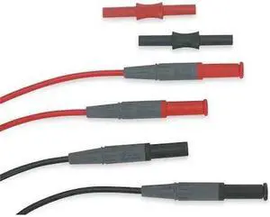 ZORO SELECT 4WRA6 Modular Extension Test Leads, CAT III 1000V, CAT IV 600V,