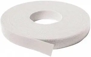 VELCRO BRAND 189811 Back-to-Back Strap, No Adhesive, 37.5 ft, 3/4 in Wd, White