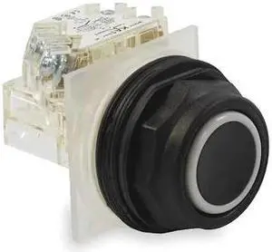 SCHNEIDER ELECTRIC 9001SKR1BH6 Non-Illuminated Push Button, 30 mm, 1NC, Black
