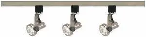 NUVO TK353 3-Light, MR16, Gimbal Ring Track Kit, 4 foot Track, Line Voltage,