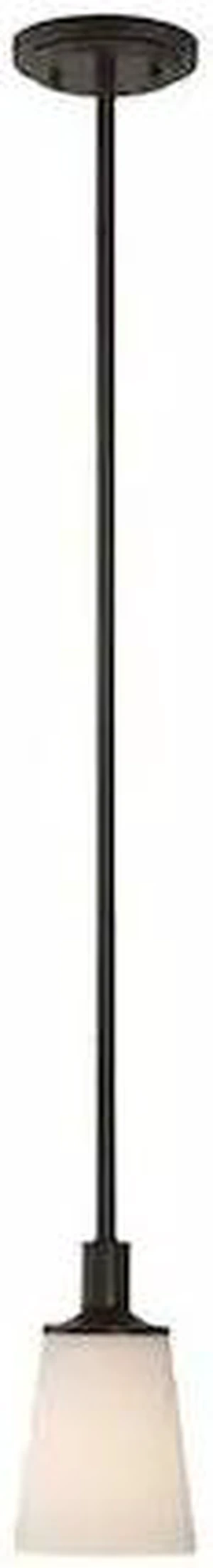 NUVO 60-5928 Laguna 1 Light Mini Pendant White Glass Forest Bronze NUVO 60-5928 Laguna 1 Light Mini Pendant White Glass Forest Bronze