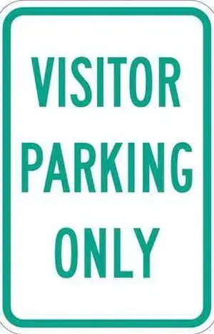 LYLE T1-1033-HI_12x18 Visitor Parking Sign,18" x 12, T1-1033-HI_12x18