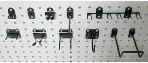 ZORO SELECT 5TPP0 Pegboard Hook Assortment Kit,46 Pc