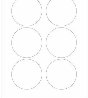 TAPE LOGIC LL304 Tape Logic Glossy White Circle Laser Labels, 3", Glossy White,