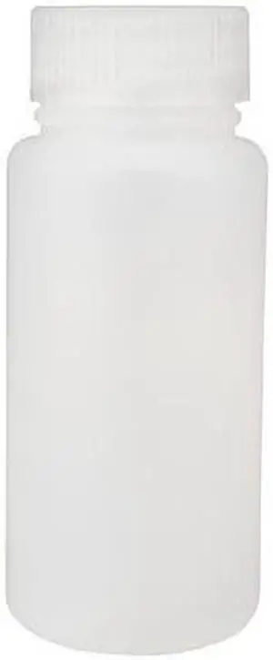 ZORO SELECT 9F493 Bottle Wide Mouth 250 Ml Hdpe,Pk12 (Formerly Lab Safety