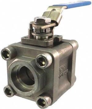 MILWAUKEE VALVE 35FSS1NLL-034 Ball Valve,2-Way,3/4" Tube Sz,Full Port