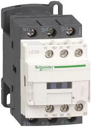 SCHNEIDER ELECTRIC LC1D09M7 IEC Magnetic Contactor, 1NC/1NO, 220V AC, 3 P,