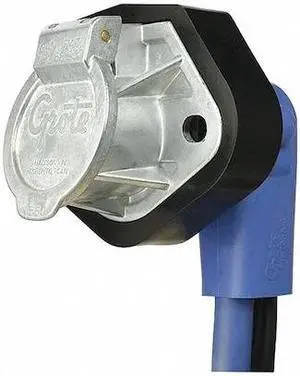 GROTE 87210 Round Connector Socket,24" L,Blue Color
