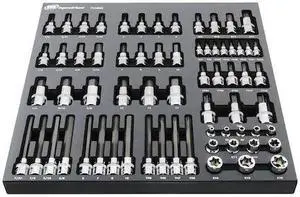 INGERSOLL-RAND 752003 66 Piece Master Torx and Specialty Bit Socket Set
