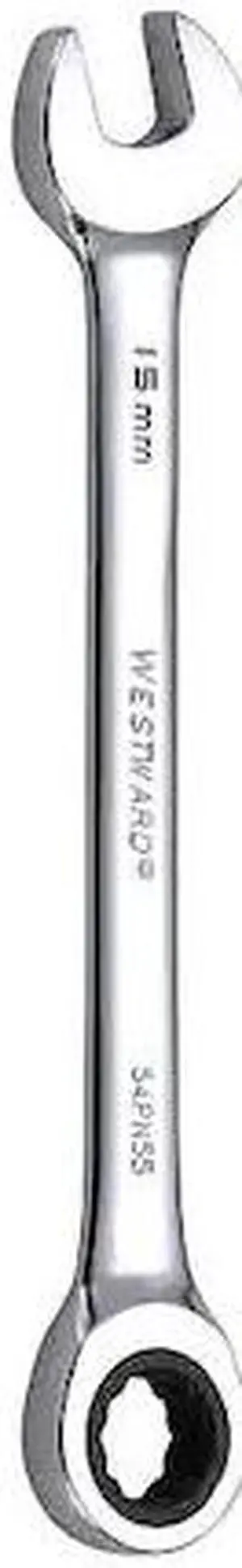 WESTWARD 54PN55 Wrench, Combination, Metric, 7-7/8" L.