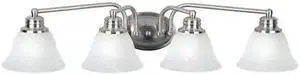 MAXIM 2689MRSN Malaga 4-Light 29" Wide Satin Nickel Vanity Light
