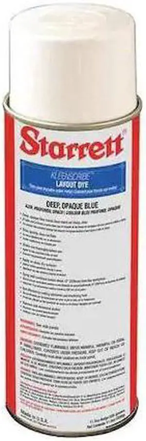 STARRETT 1611 Layout Fluid,Aerosol,Blue,11.5 oz.