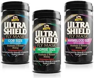ABSORBINE 3380-C UltraShield Fly Mask With Ears COB