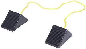 VESTIL RWC-2-PR Rubber Wheel Chock,Rope,8x5x4