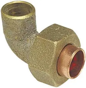 NIBCO 7076-LF 3/4 Union Elbow,90 Deg,C x C,3/4 In