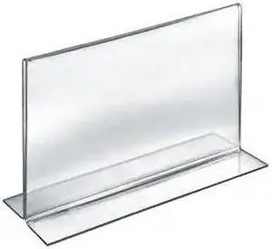 AZAR DISPLAYS 152719 10"W x 8"H Double-Foot Two Sided Sign Holder, PK10