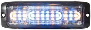 BUYERS PRODUCTS 8890308 Ultra Thin Wide Angle 5 Inch Amber/Blue LED Strobe Light