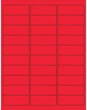 TAPE LOGIC LL405RD Tape Logic® Removable Rectangle Laser Labels, 2 5/8" x 1",