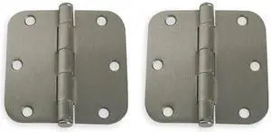 ZORO SELECT 1WAN2 Door and Butt Hinge, Steel, Full Mortise Mounting, 1 1/2 in