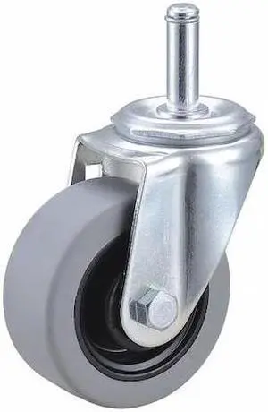 ZORO SELECT 32J857 Swivel Stem Caster,Polyurthn,3 in,210 lb