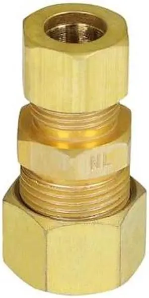 EVERFLOW C62R-5812-NL 5/8" x 1/2" O.D. COMP Reducing Union Pipe Fitting; Lead