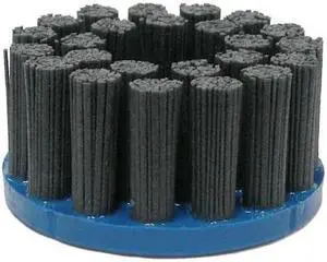 WEILER 85832 5" Nylox Disc Brush Crimped Filament .035/180SC Fill 7/8" Arbor