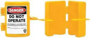 ZING 7293 Forklift Lockout,Yellow
