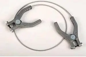 ZORO SELECT 08499 Ground Wire with 2 Clamps,3 Ft.
