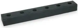 ZORO SELECT 2MYP9 Dock Bumper,30x3x4-1/2 In.,Rubber,PK2