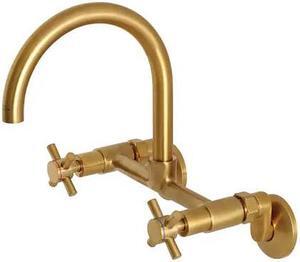CONCORD KS414SB KS414SB 8-Inch Adjustable Center Wall Mount Kitchen Faucet