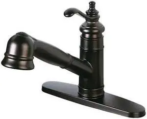 GOURMETIER GSC7575TL Templeton Pull-Out Kitchen Faucet, Oil Rubbed Bronze