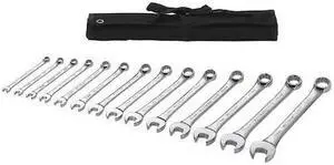 WESTWARD 54DF99 Combination Wrench Set,14 Pieces,12 Pts