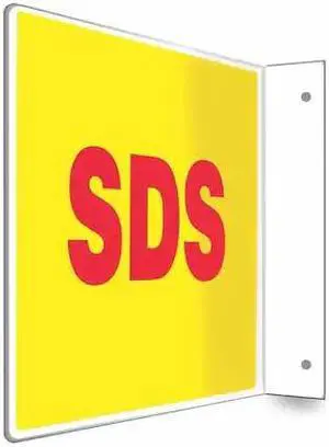 CONDOR 480W90 Safety Sign,8 inx12 in,PETG