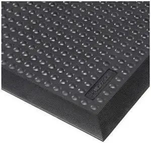 CONDOR 38HW81 Static Dissipative Mat, Black, 2 ft. W x 3 ft. L, 5/8" Thick