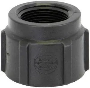 ZORO SELECT RC150-125 Reducing Coupling, Polypropylene, 1-1/2" x 1-1/4",