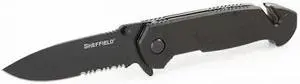 SHEFFIELD 12870 Emergency Folding Knife, 10.1 L