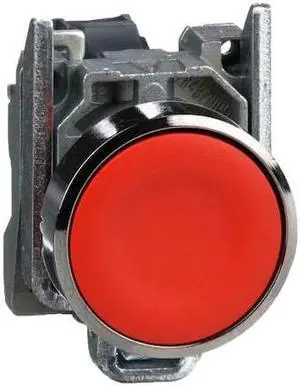SCHNEIDER ELECTRIC XB4BA42 Non-Illuminated Push Button,22mm,Metal