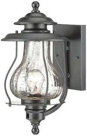 ACCLAIM LIGHTING 8201BK Wall Light,Matte Black,1-Light ACCLAIM LIGHTING 8201BK Wall Light,Matte Black,1-Light