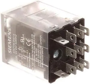 SIEMENS 3TX7116-5NC13 Plug-In Relay, 24V AC Coil Volts, Square, 11 Pin, 3PDT
