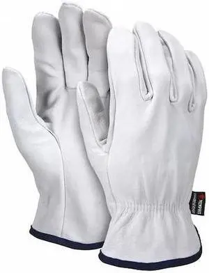 MCR SAFETY 3601XXL Leather Drivers Gloves, Goatskin, Shirred Slip-On, Straight