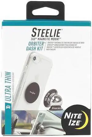 NITE IZE STODK-01-R8 Cell Phone Car Mount Kit,Black/Silver